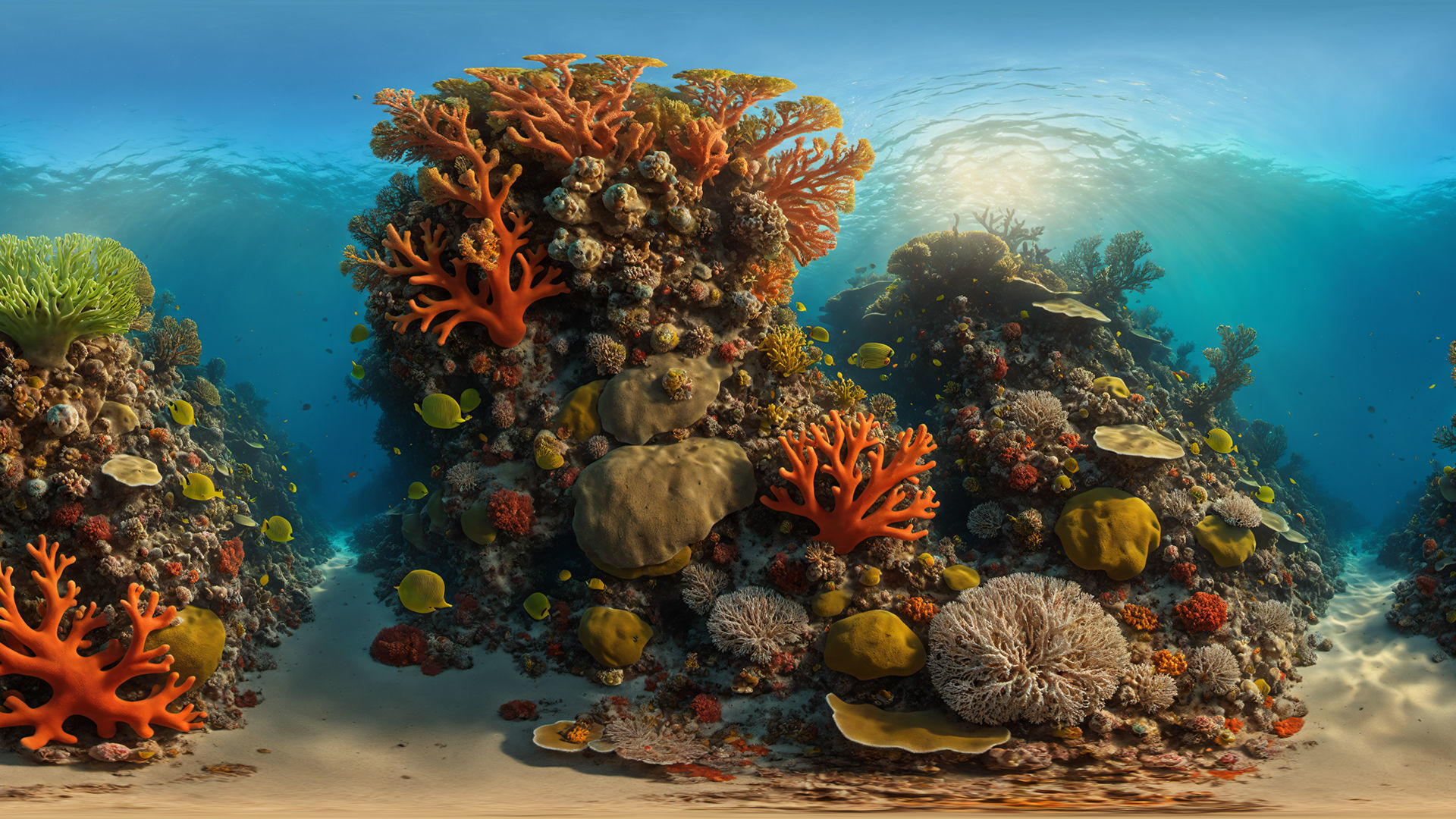 HDRI Coral Reef Panorama Megapack Low-poly 3D model_8