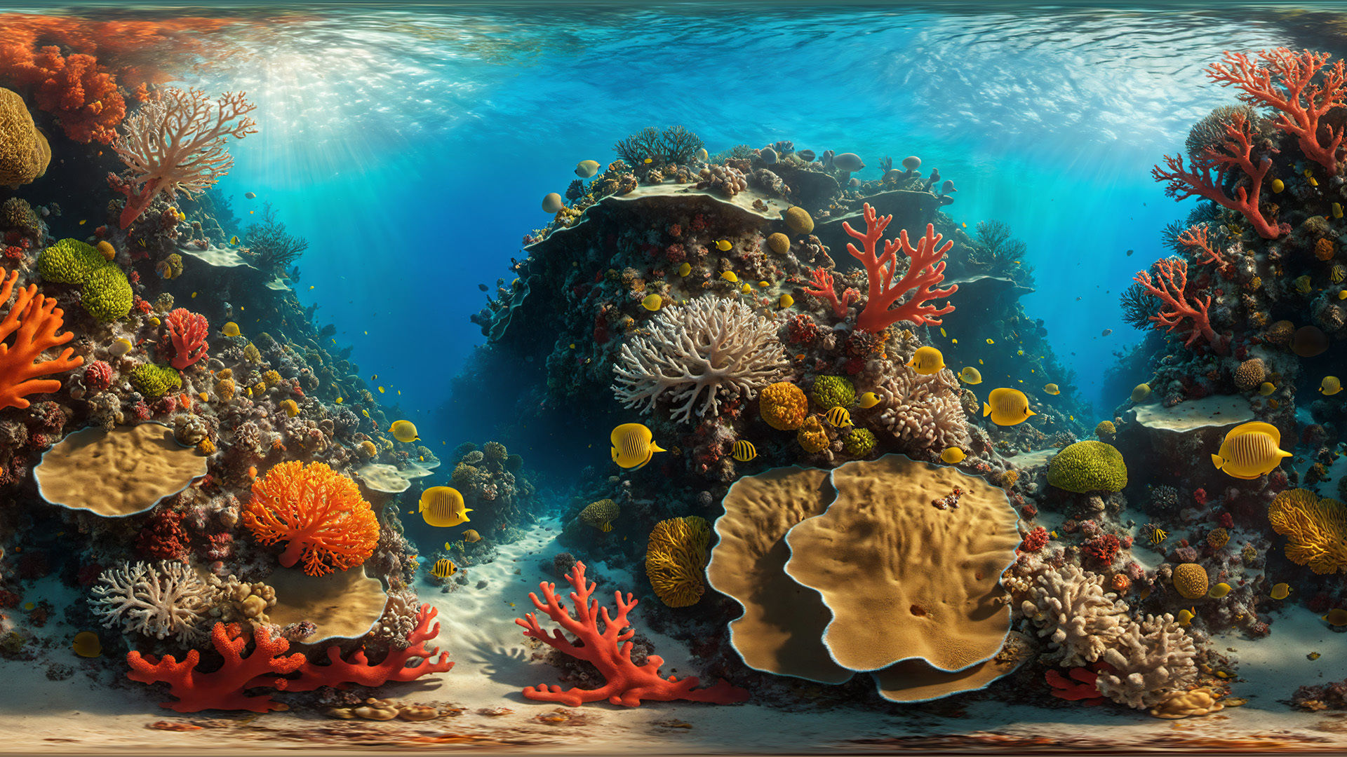 HDRI Coral Reef Panorama Megapack Low-poly 3D model_4