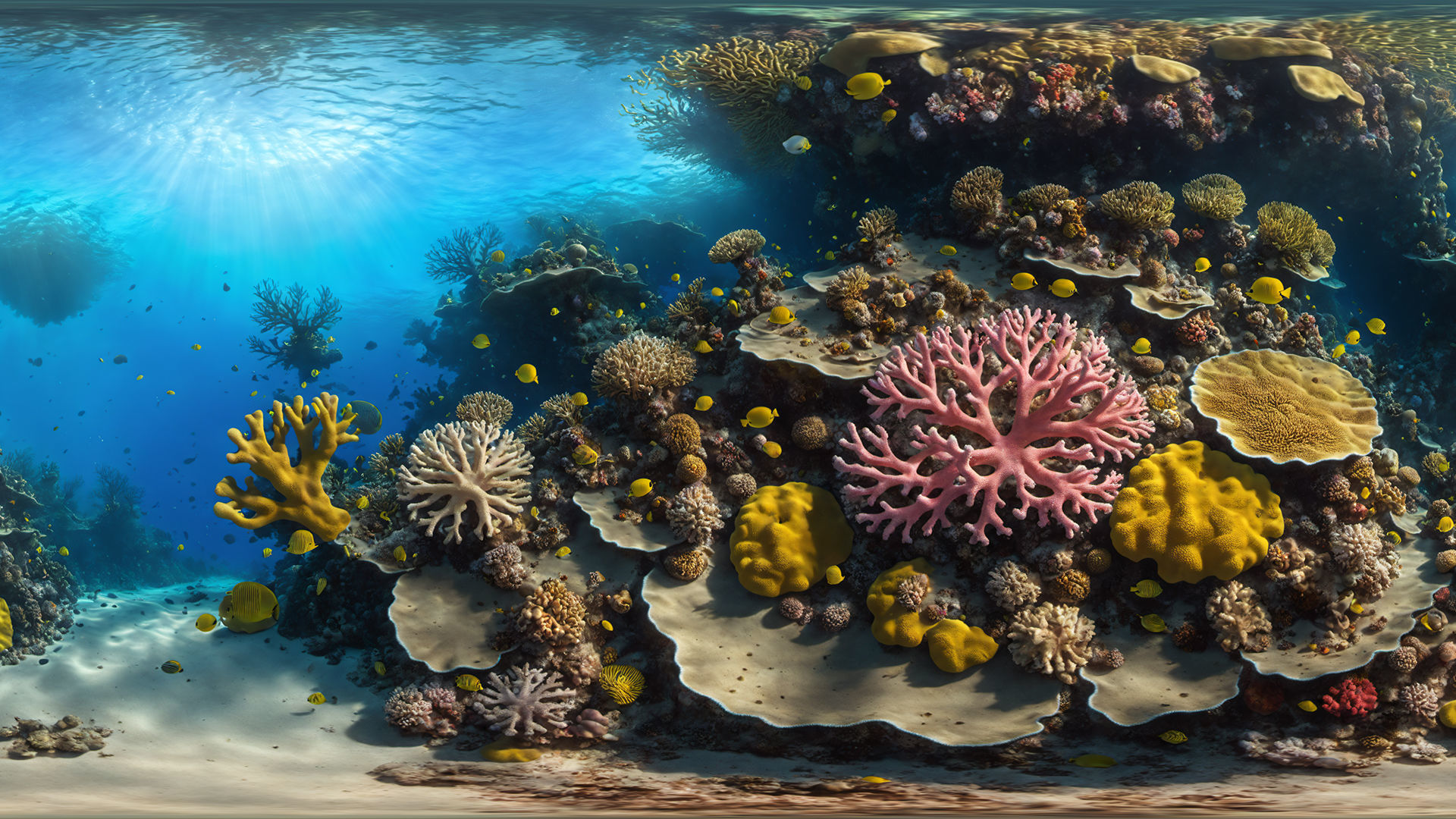 HDRI Coral Reef Panorama Megapack Low-poly 3D model_1