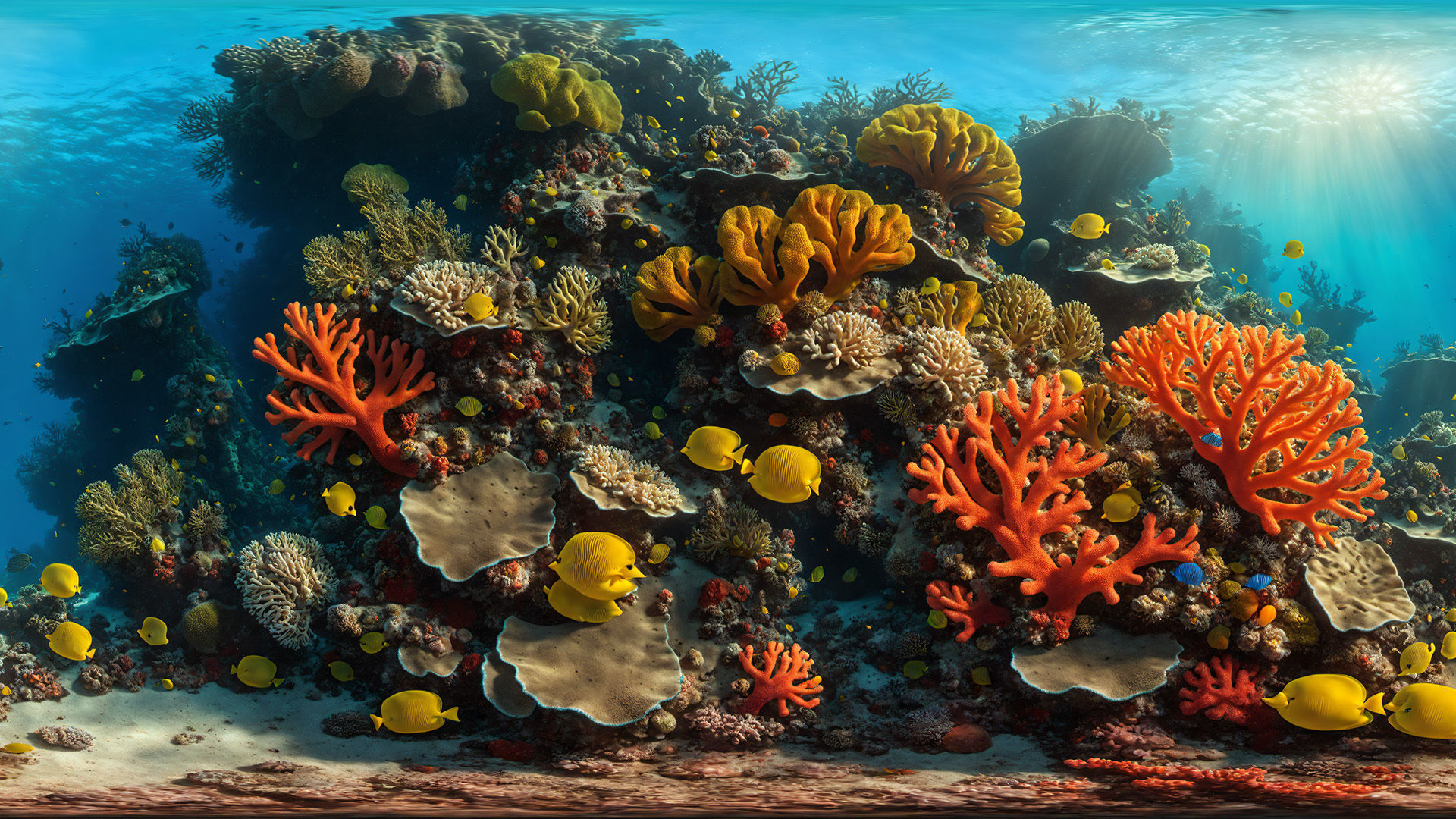 HDRI Coral Reef Panorama Megapack Low-poly 3D model_2