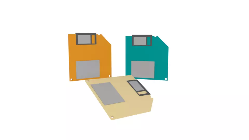 Floppy disks 3D model