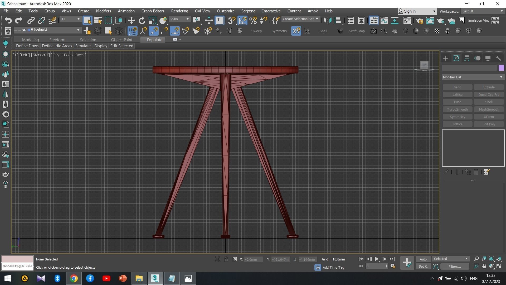 PYRAMID COFFEE TABLE 51 Low-poly 3D model_11