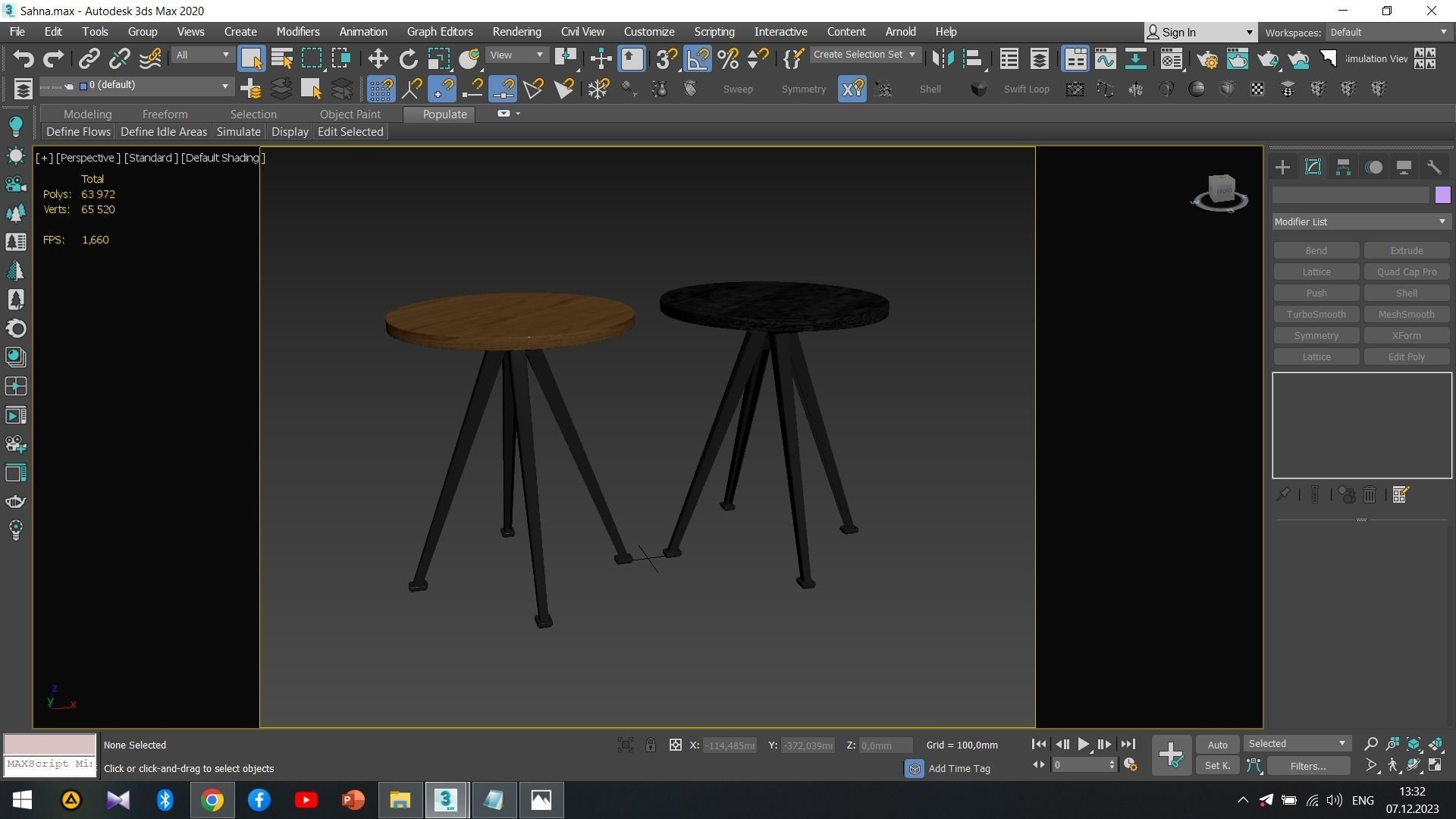 PYRAMID COFFEE TABLE 51 Low-poly 3D model_5