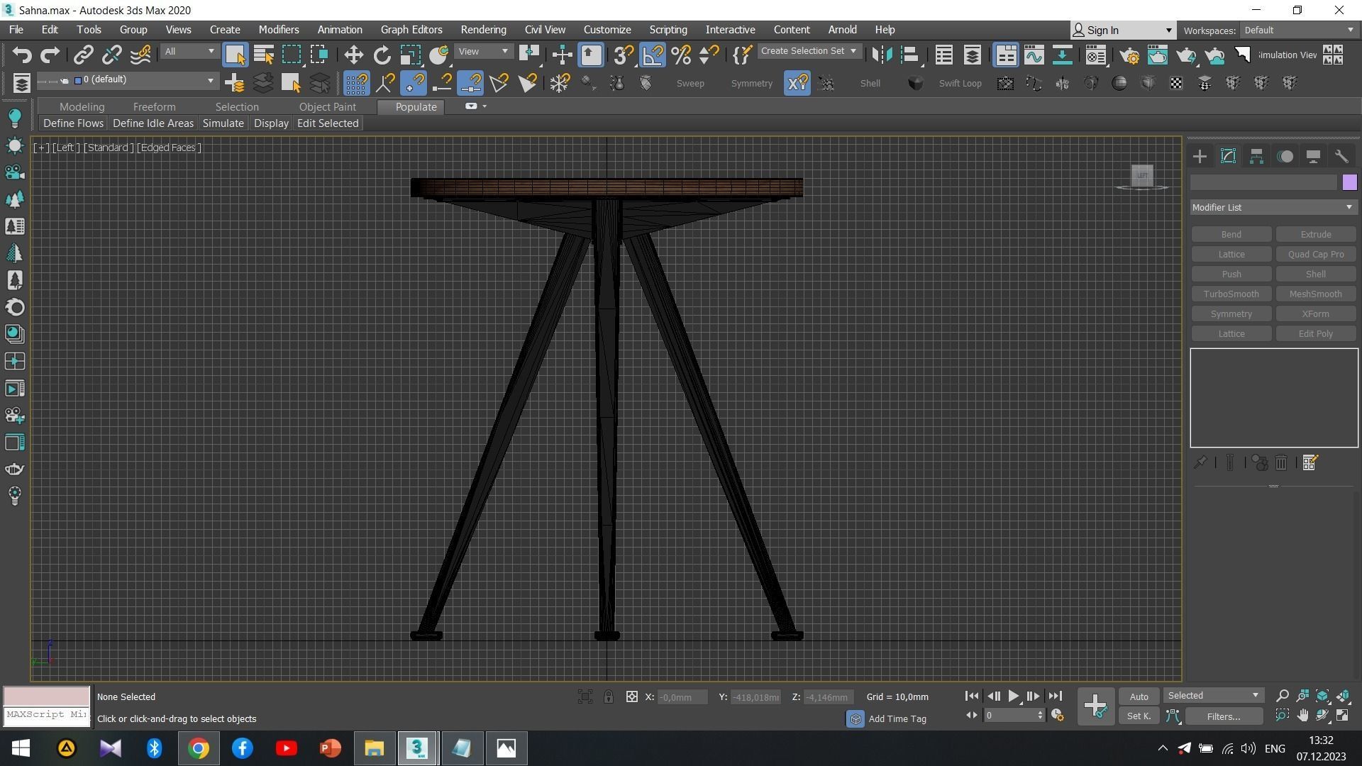 PYRAMID COFFEE TABLE 51 Low-poly 3D model_10