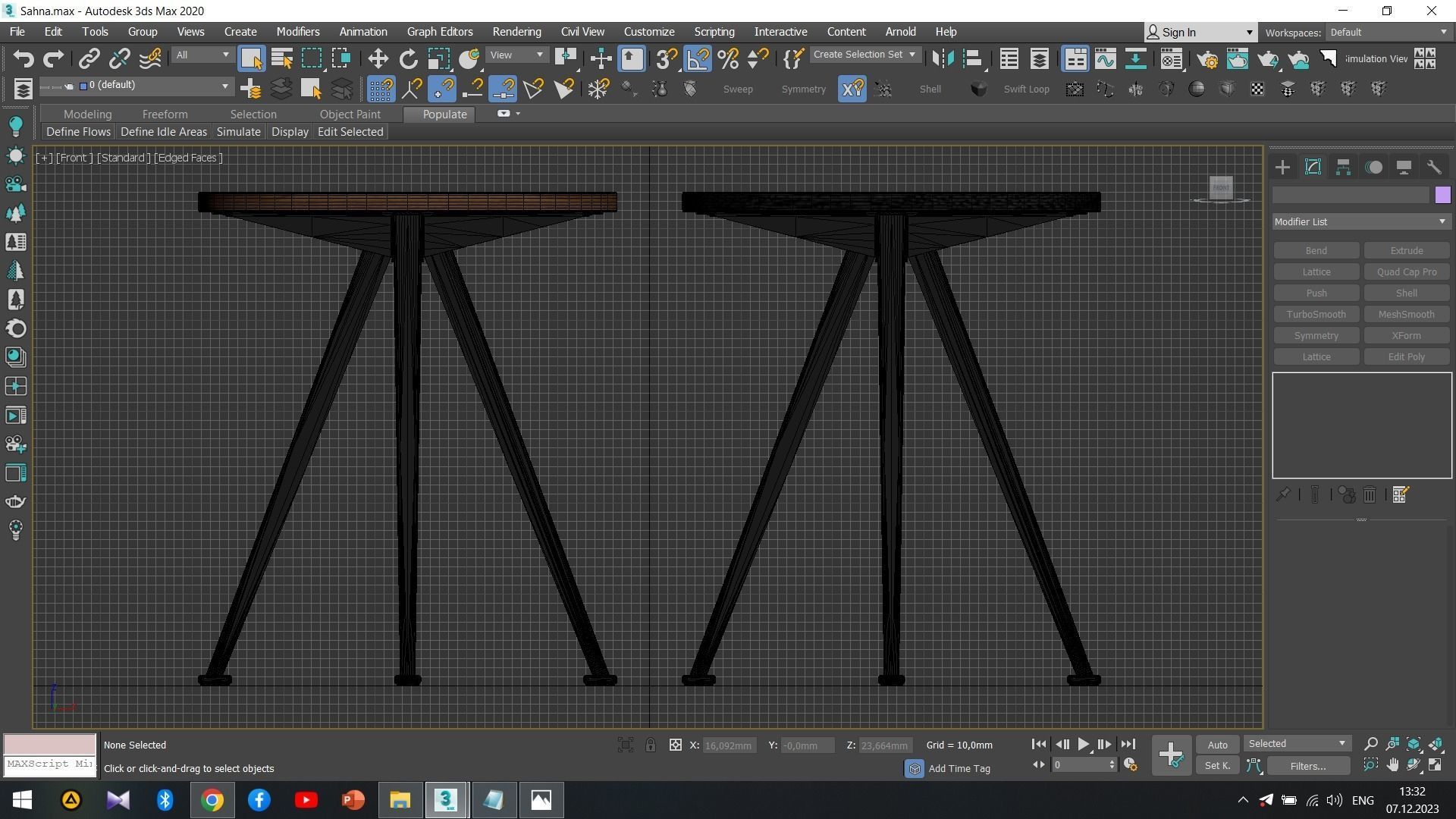 PYRAMID COFFEE TABLE 51 Low-poly 3D model_7