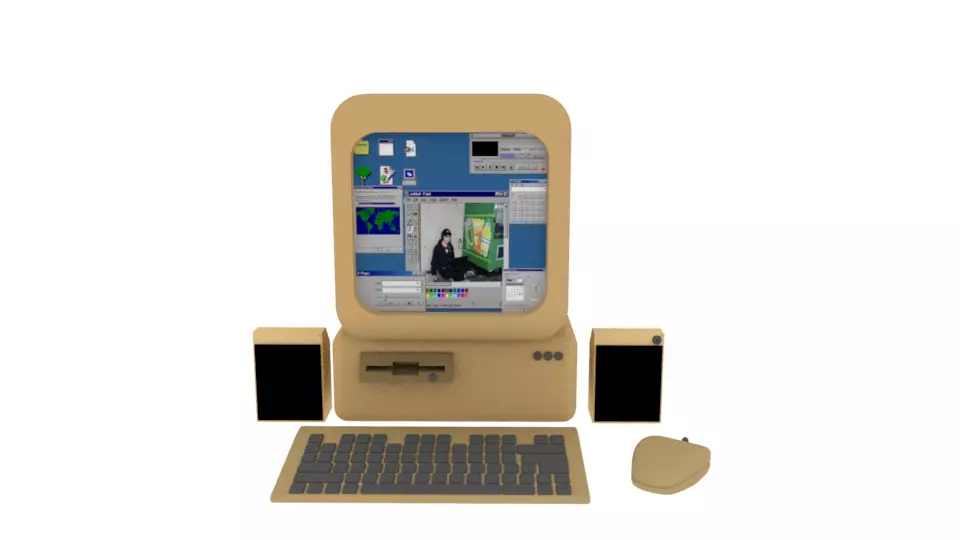 old computer 3D model