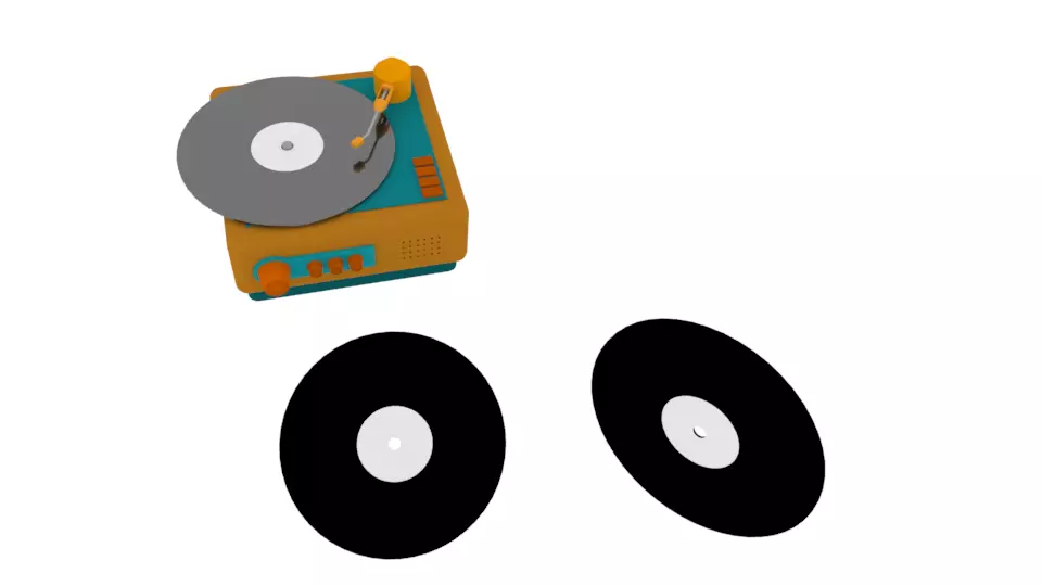 Gramophone 3D model