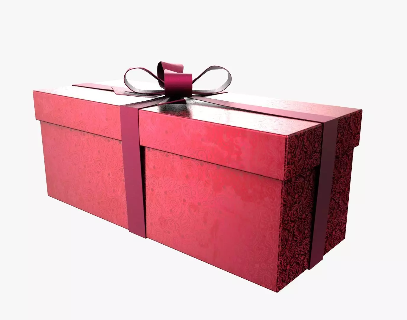 Christmas Gift Box 04 - V10 Low-poly 3D model_0