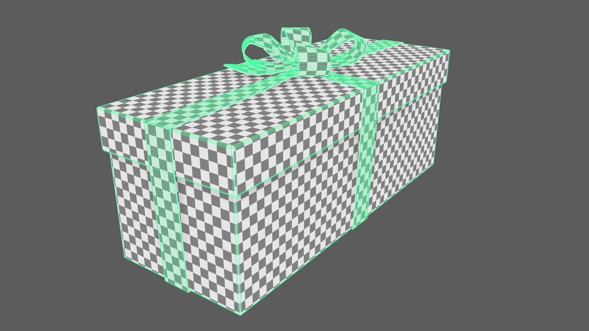 Christmas Gift Box 04 - V10 Low-poly 3D model_10