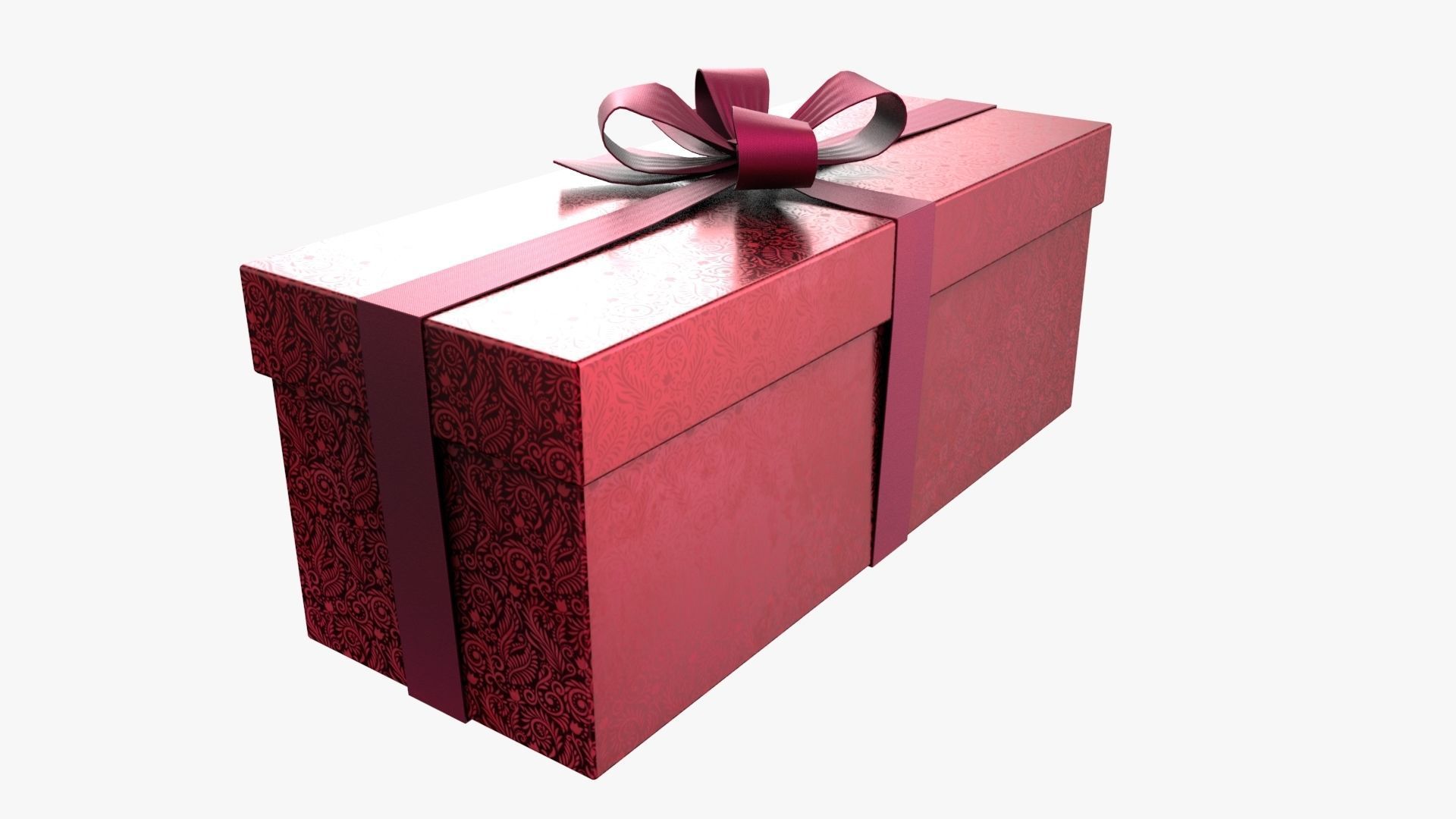 Christmas Gift Box 04 - V10 Low-poly 3D model_2