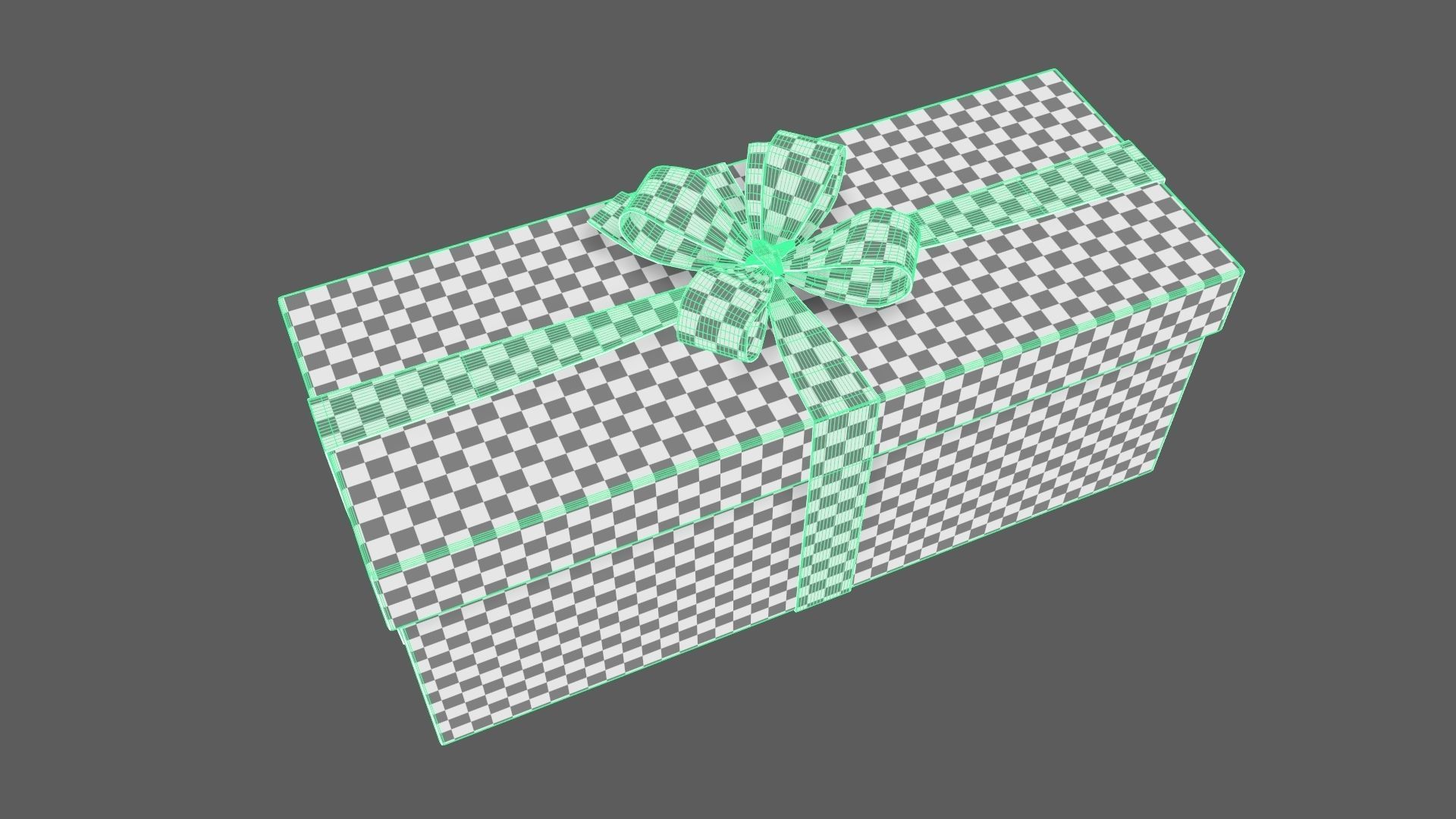 Christmas Gift Box 04 - V10 Low-poly 3D model_11