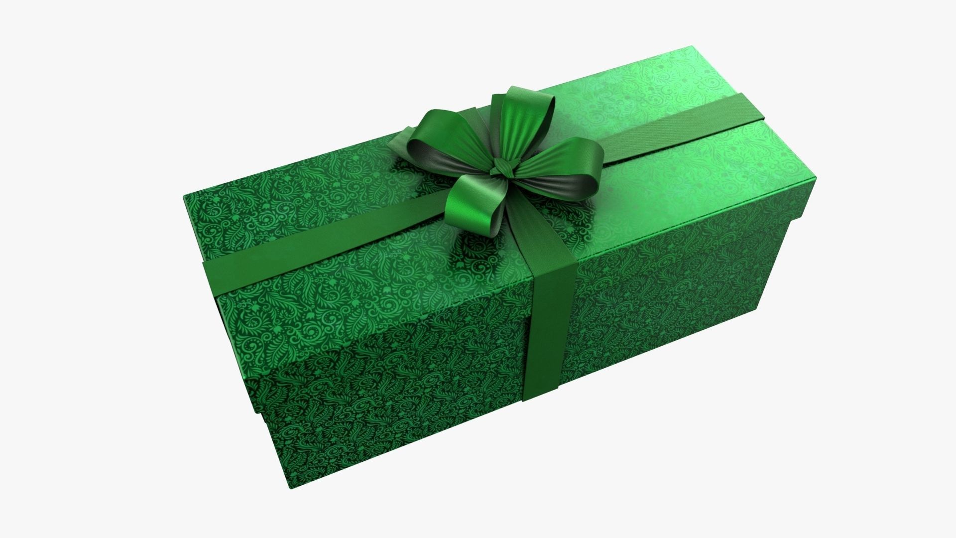 Christmas Gift Box 04 - V11 Low-poly 3D model_3
