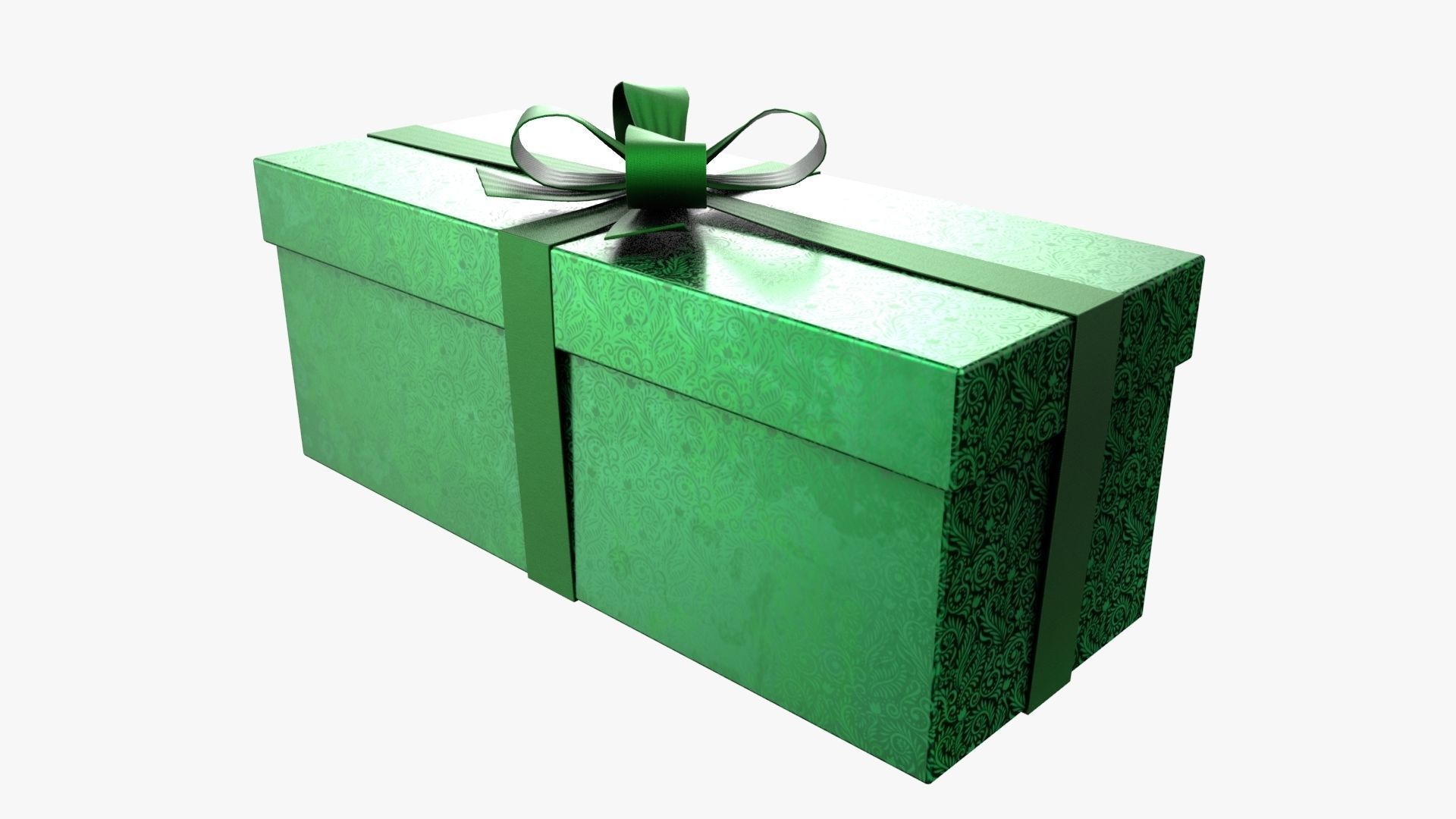 Christmas Gift Box 04 - V11 Low-poly 3D model_1