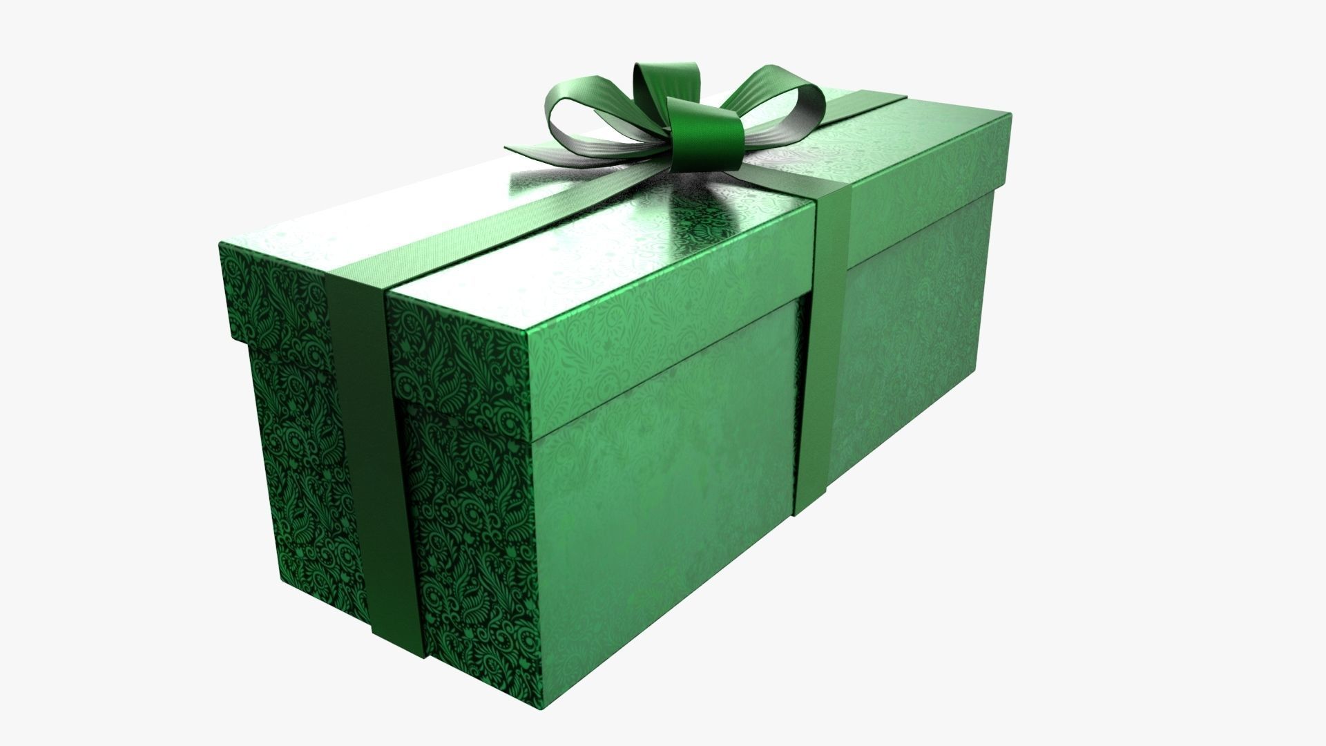 Christmas Gift Box 04 - V11 Low-poly 3D model_2