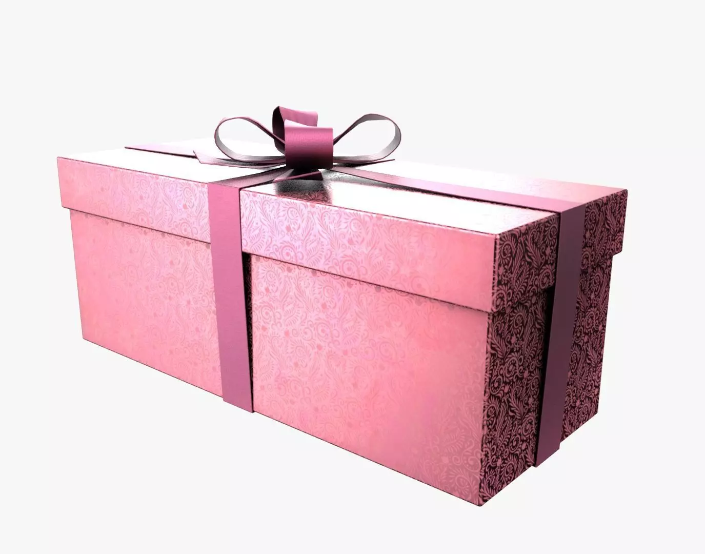 Christmas Gift Box 04 - V12 Low-poly 3D model_0
