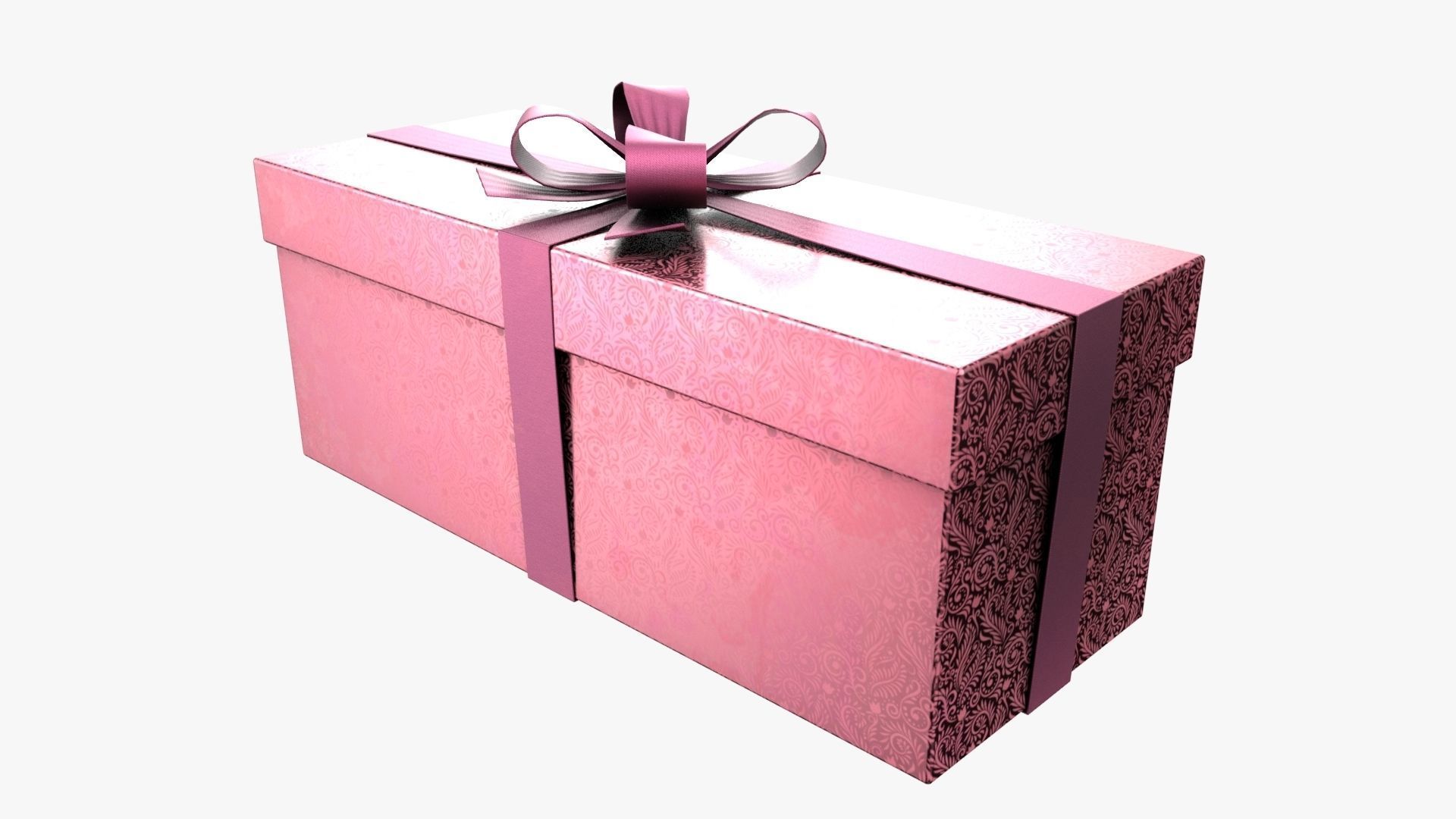 Christmas Gift Box 04 - V12 Low-poly 3D model_1