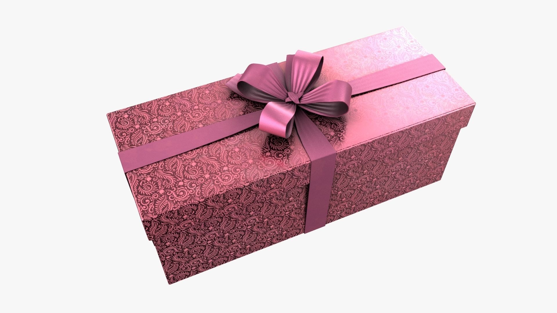 Christmas Gift Box 04 - V12 Low-poly 3D model_3