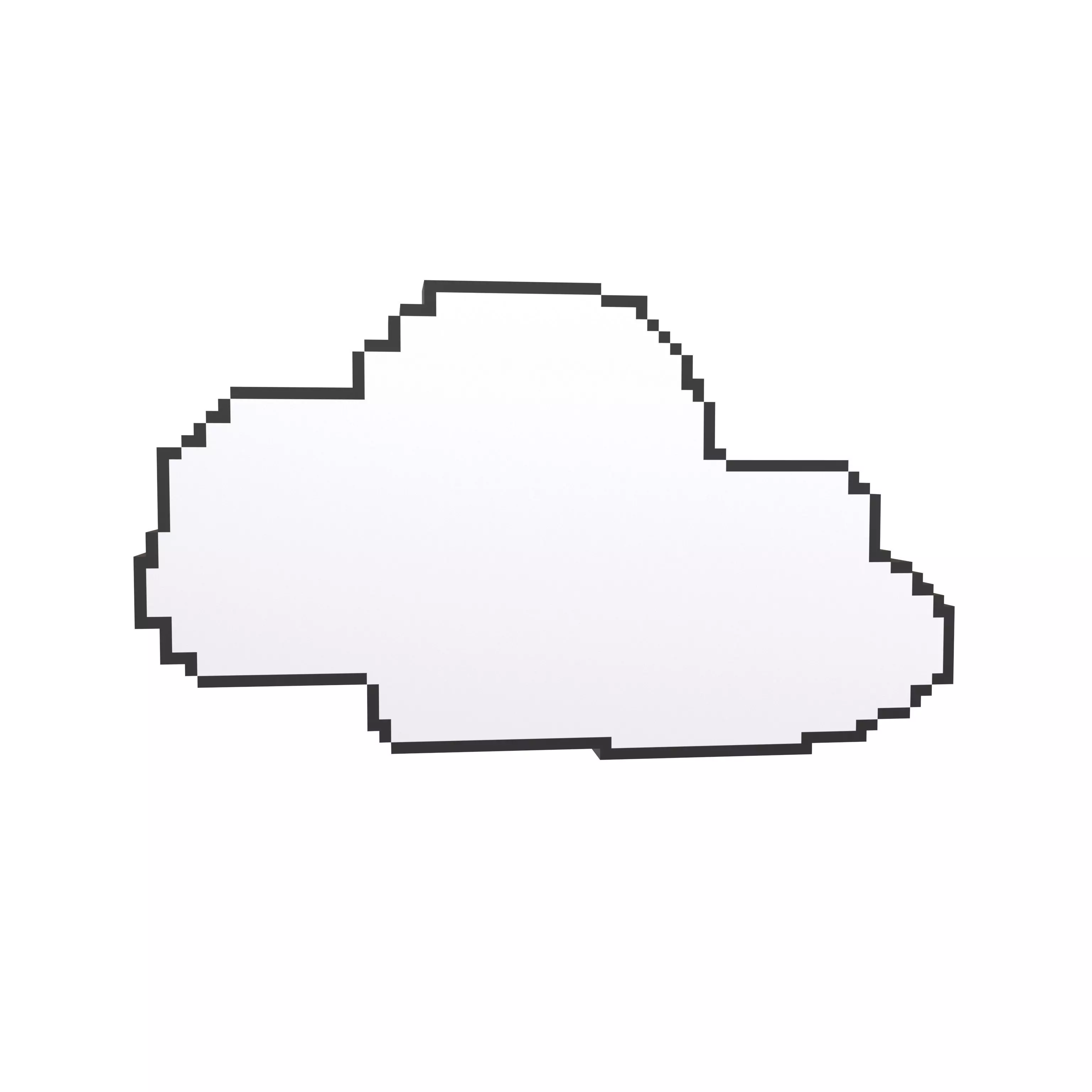 Pixel Cloud V2 001 Low-poly 3D model_0