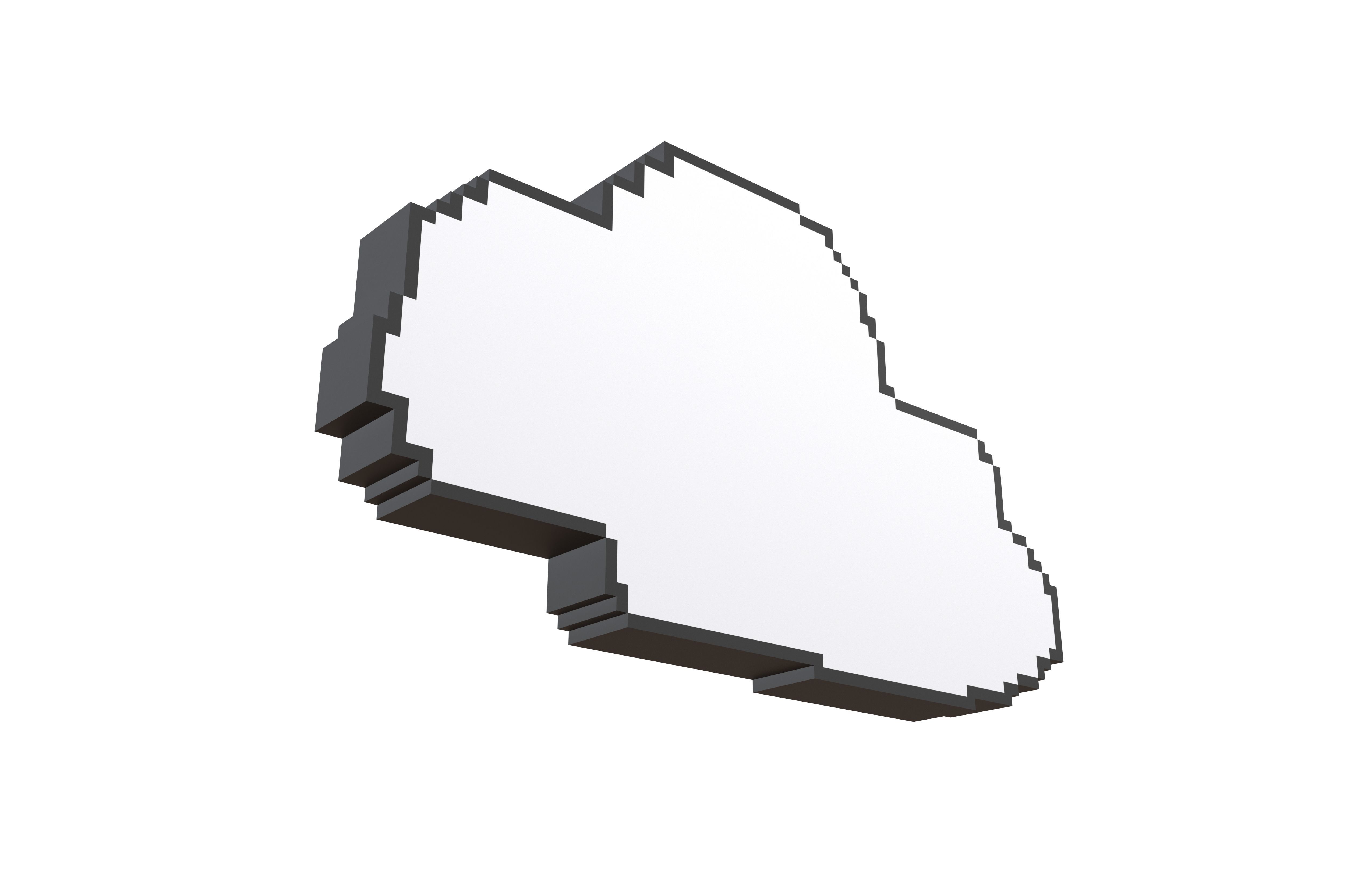 Pixel Cloud V2 001 Low-poly 3D model_2