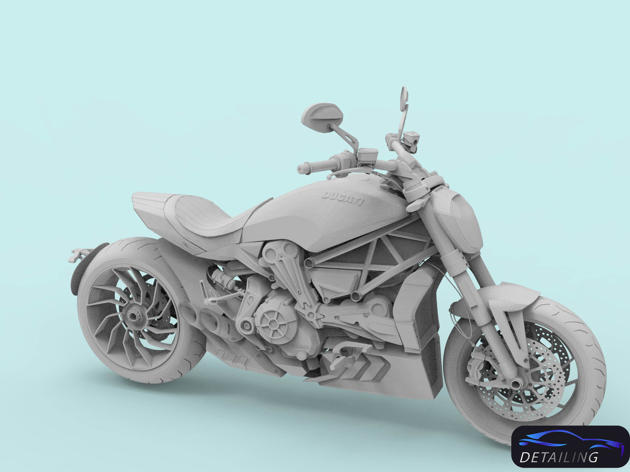 Ducati Bike for 3d printing 3D model_2