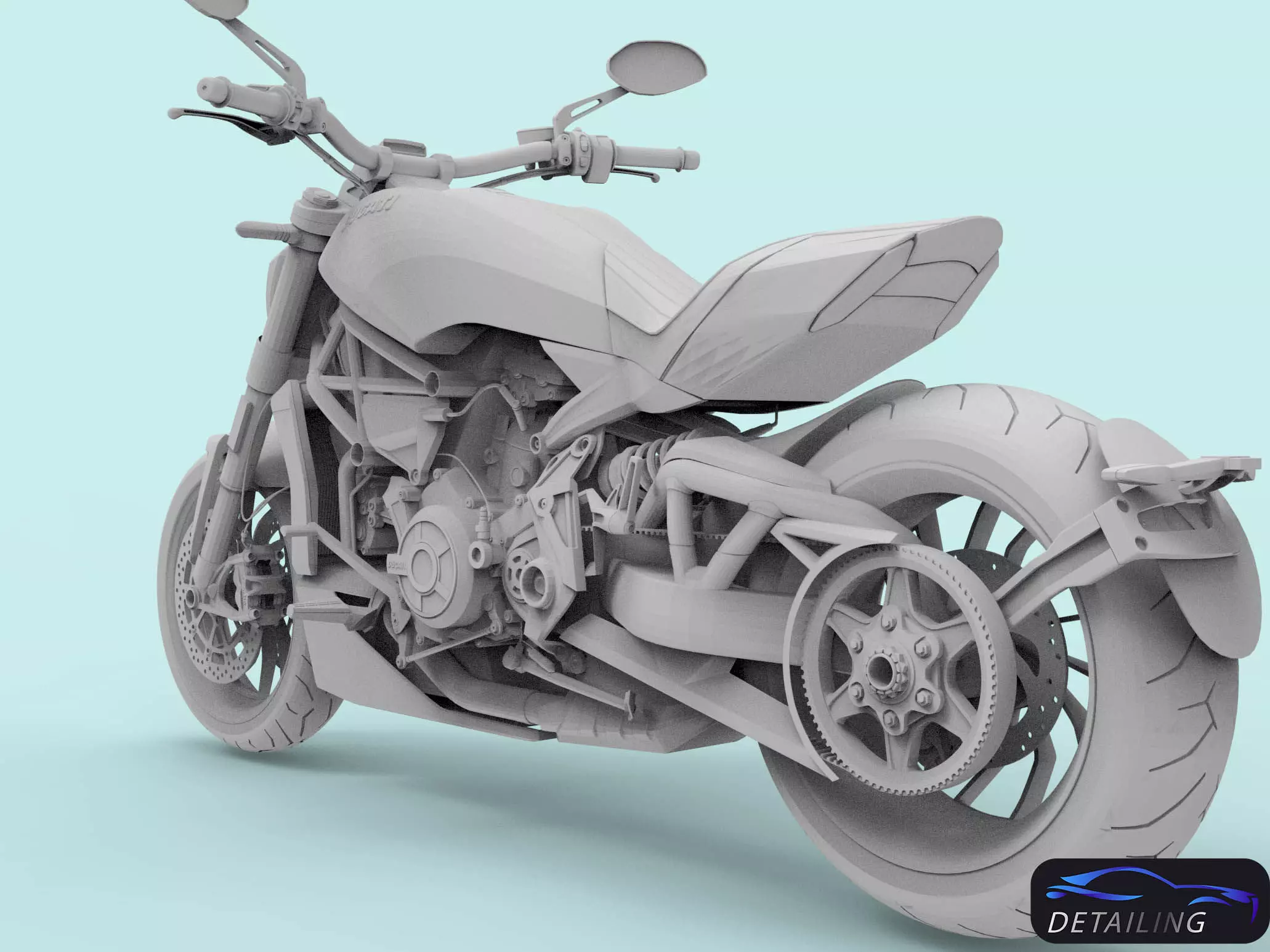 Ducati Bike for 3d printing 3D model_0