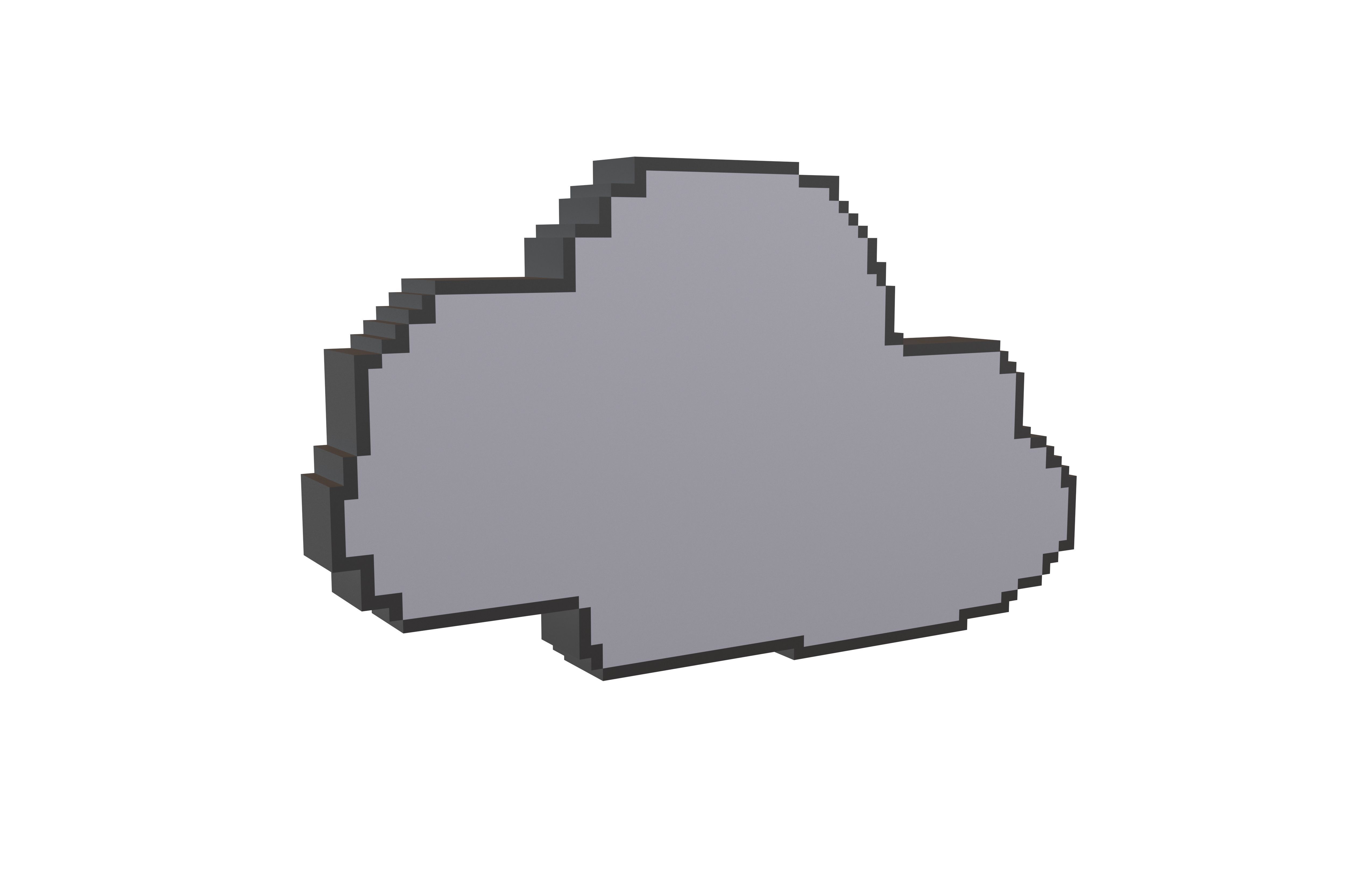 Pixel Cloud V2 002 Low-poly 3D model_1