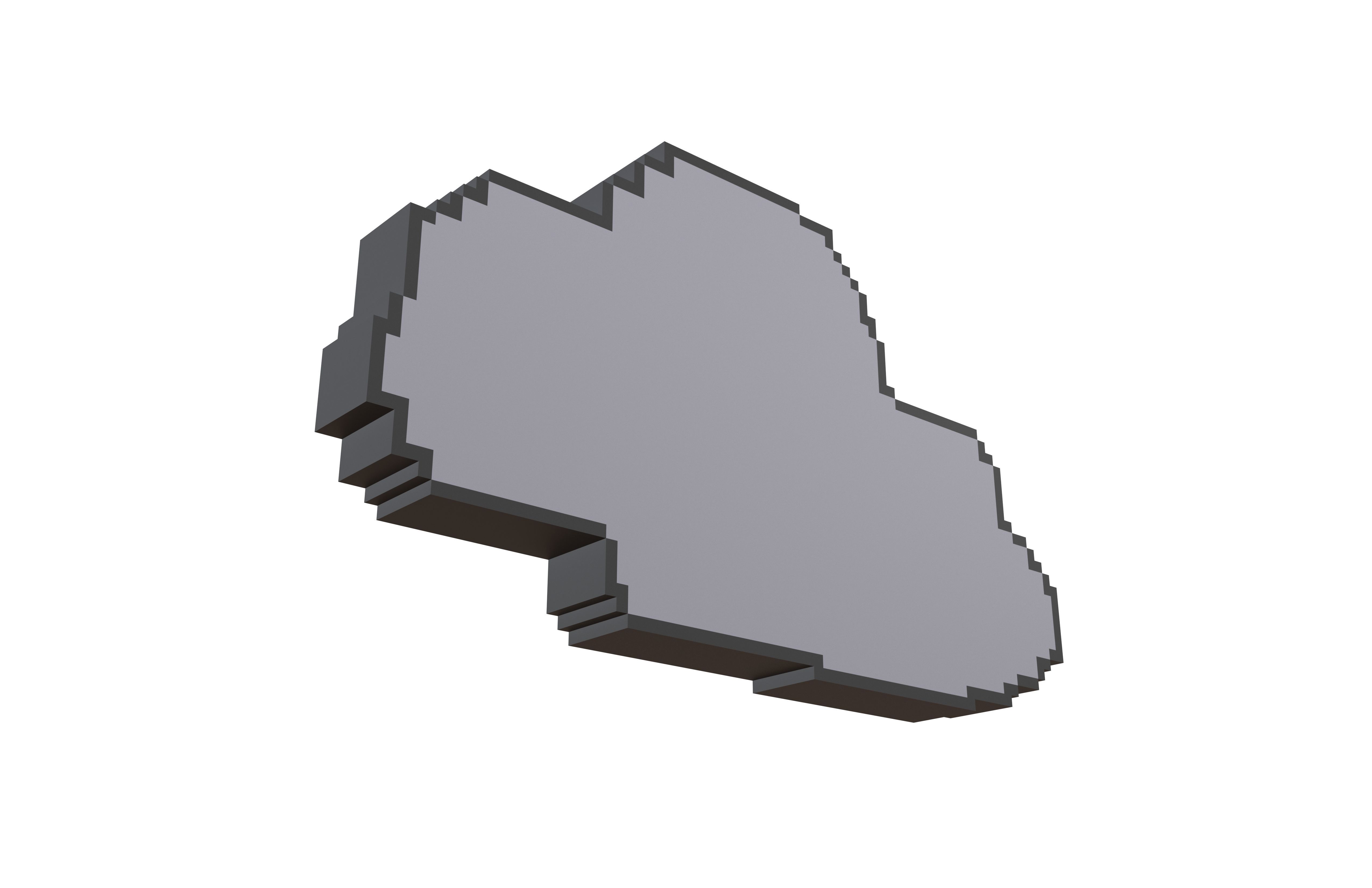 Pixel Cloud V2 002 Low-poly 3D model_2