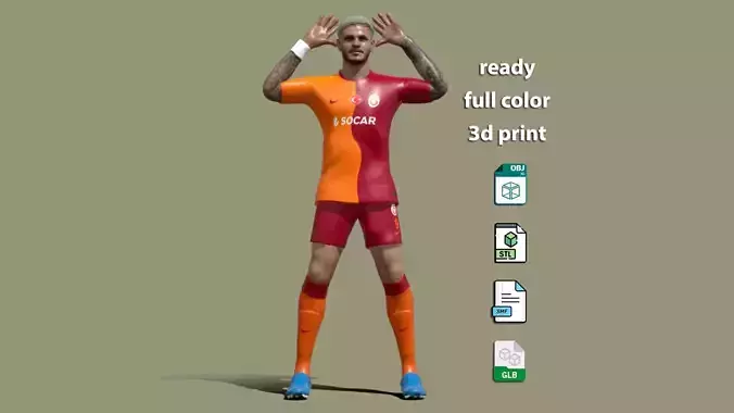 Mauro Icardi ready for 3d print 3D print model