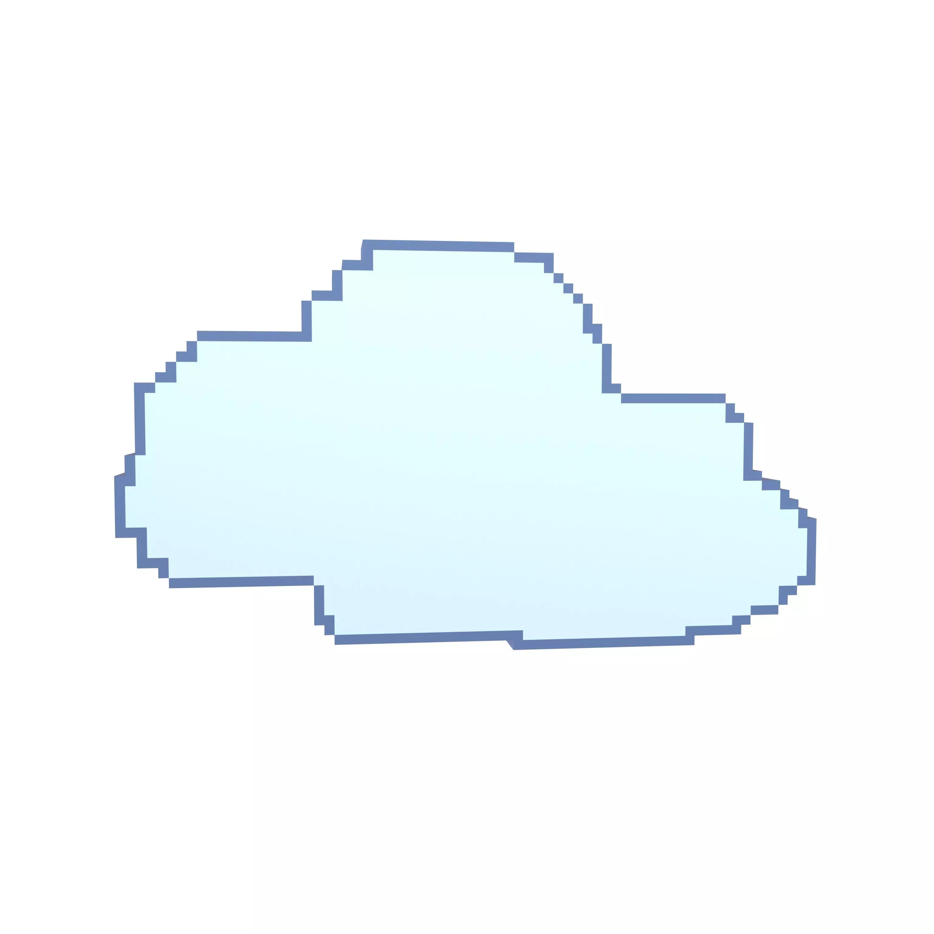 Pixel Cloud V2 005 Low-poly 3D model_0