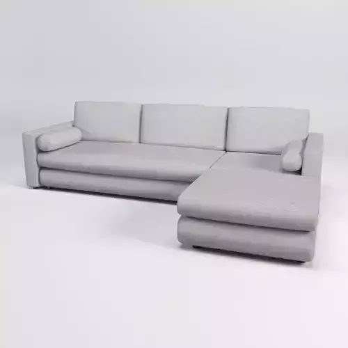 Custom upholstered chaise sectional arm sofa