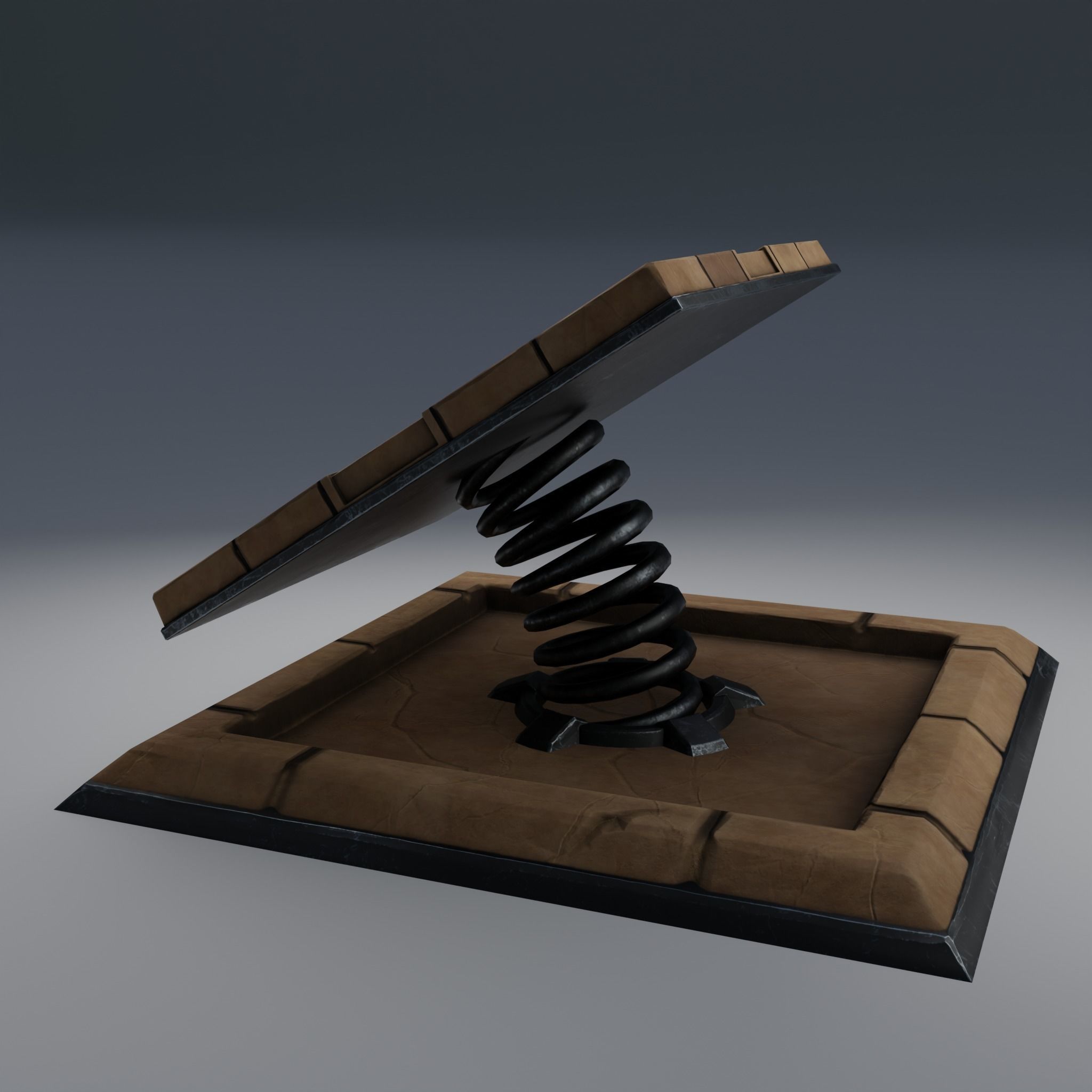 Flip Trap Game Ready Model Low-poly 3D model_5