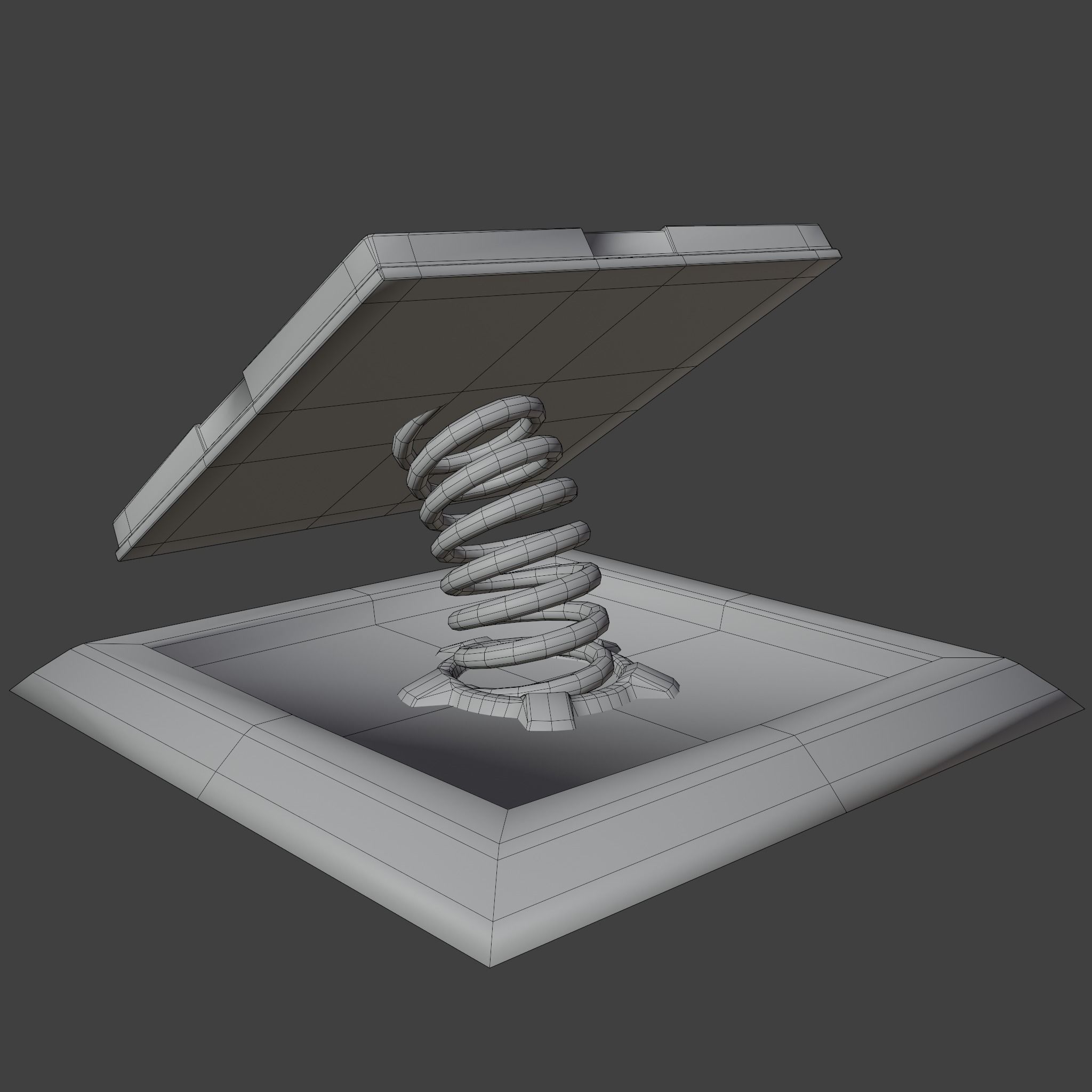 Flip Trap Game Ready Model Low-poly 3D model_7