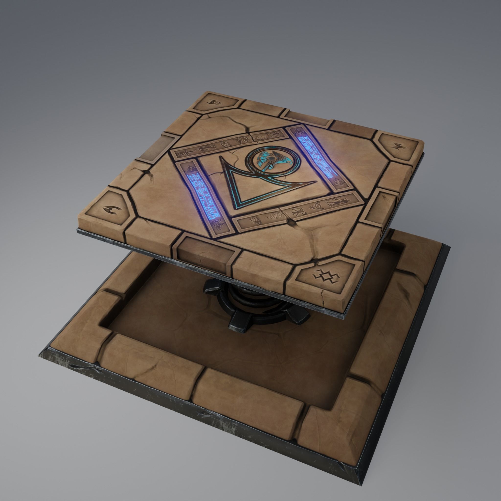 Flip Trap Game Ready Model Low-poly 3D model_1