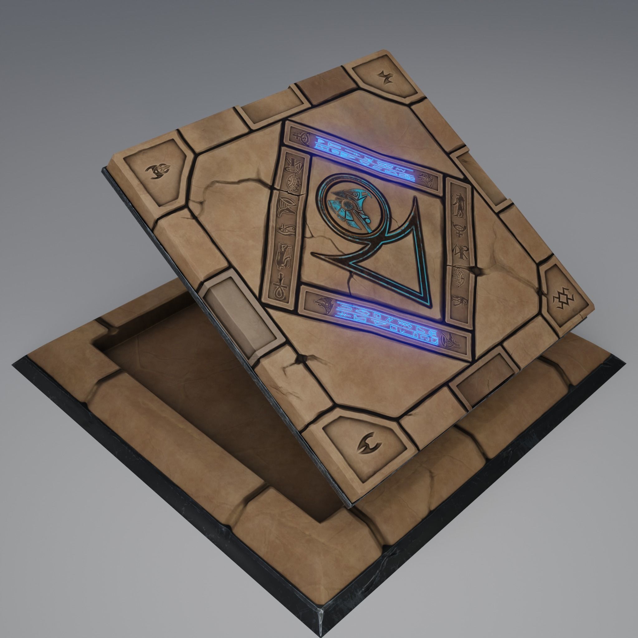 Flip Trap Game Ready Model Low-poly 3D model_4