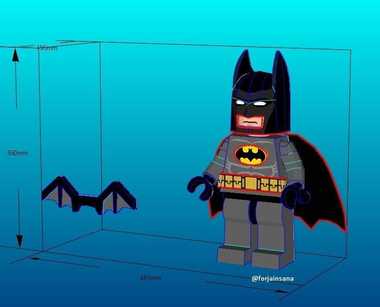 Batman Lego - Papercraft - Fan Made 3D print model_5