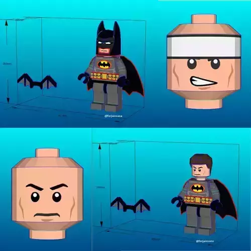 Batman Lego - Papercraft - Fan Made