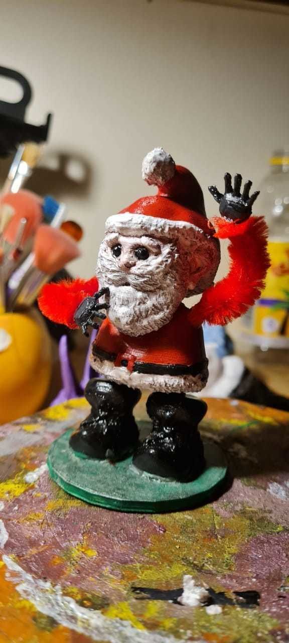 SANTA with PIPE CLEANERS 3D print model_1