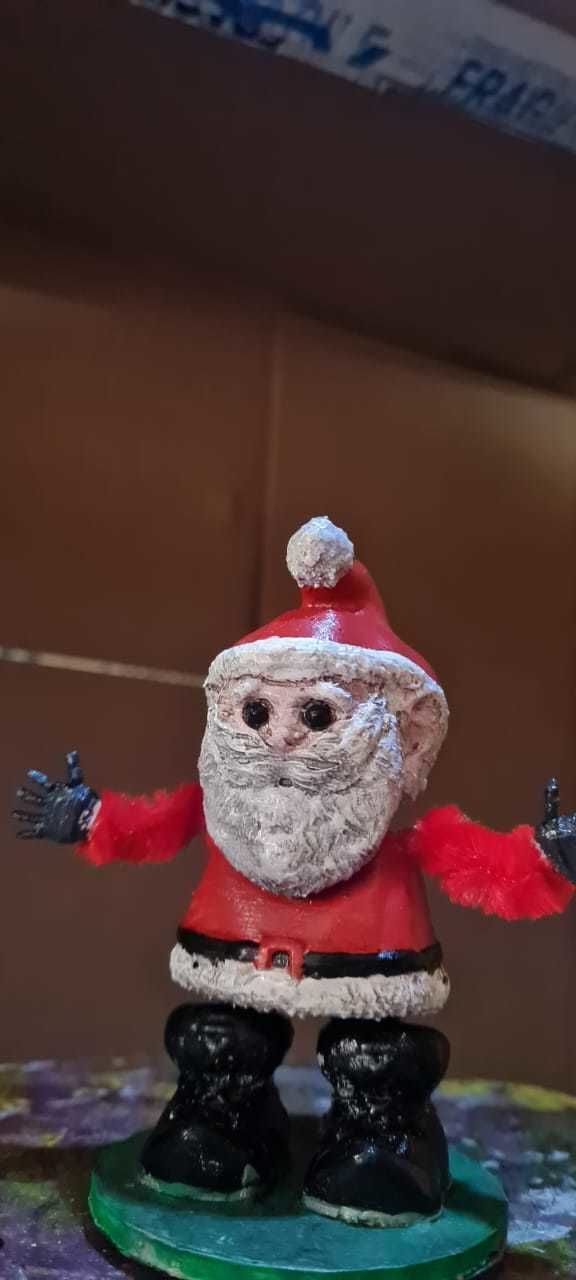 SANTA with PIPE CLEANERS 3D print model_11