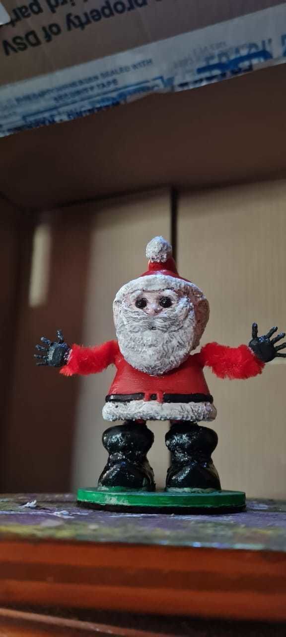 SANTA with PIPE CLEANERS 3D print model_7