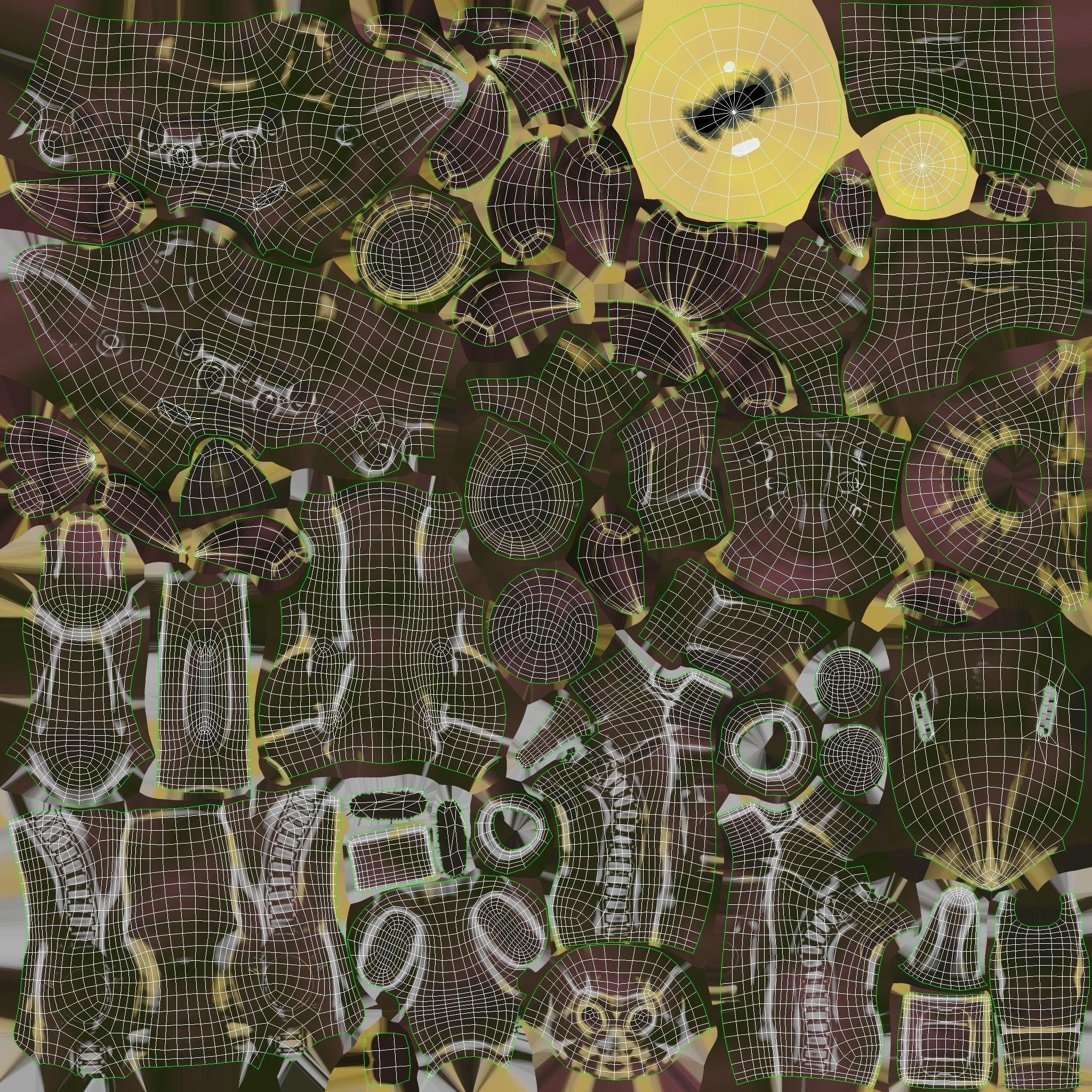 Squid Monster Gun Low-poly 3D model_7