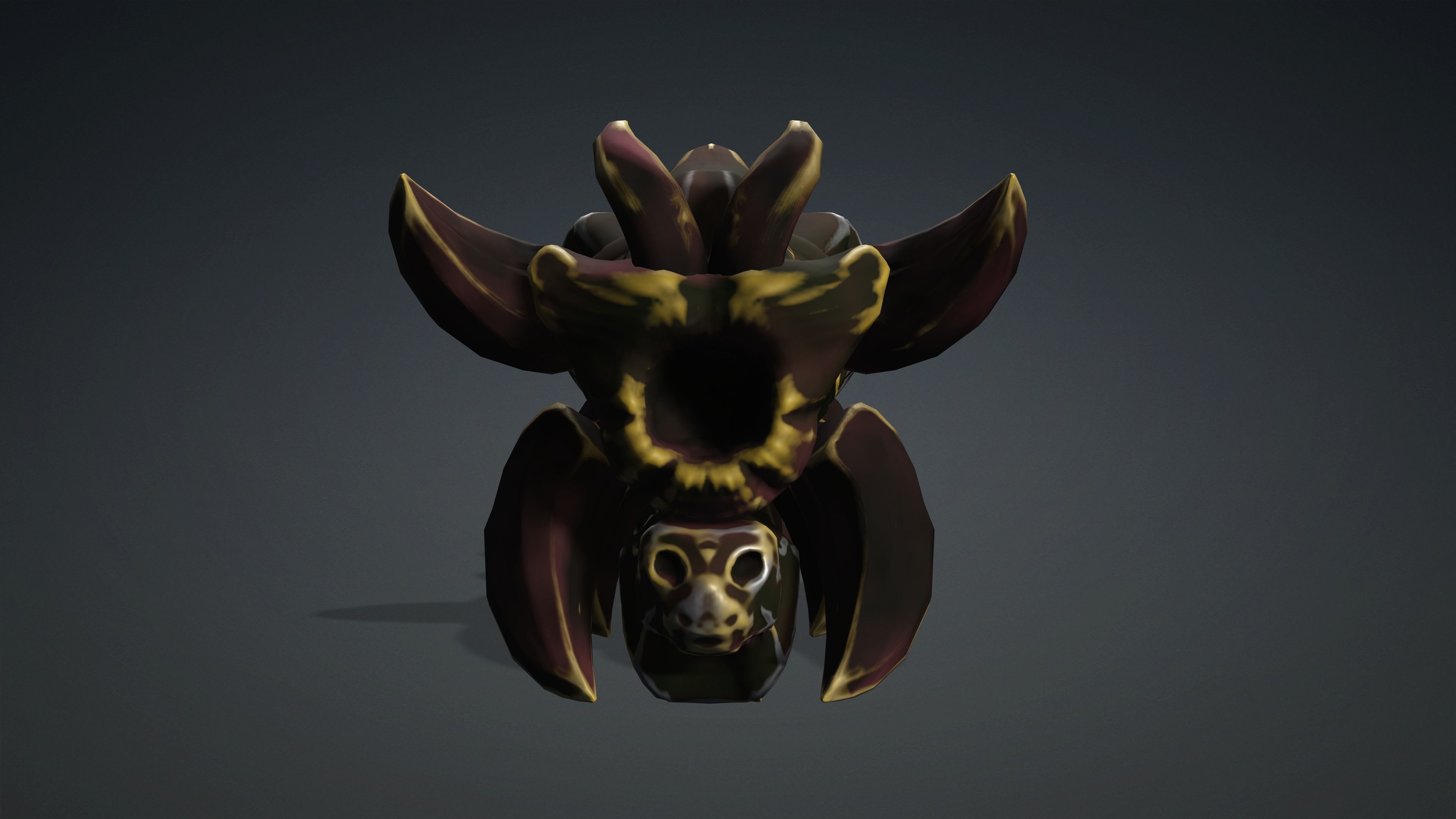 Squid Monster Gun Low-poly 3D model_5