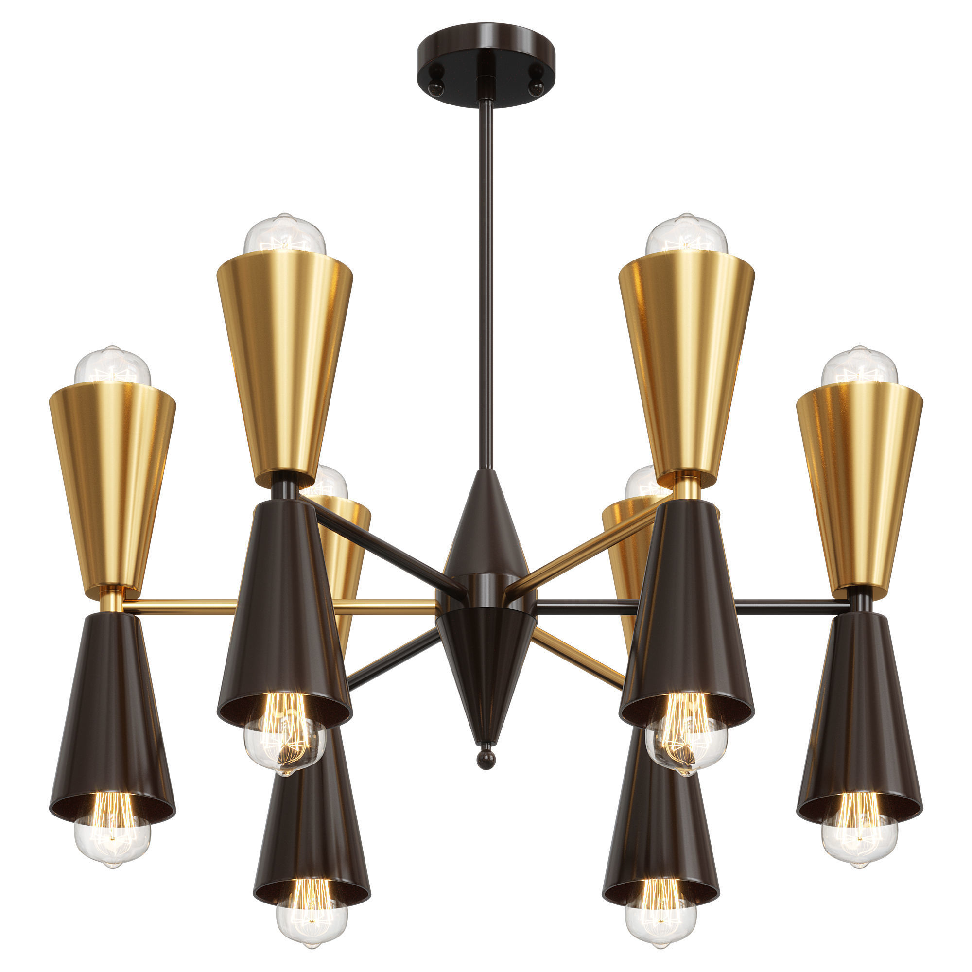 BARBELL Chandelier  3D model_1