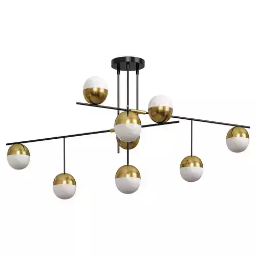  Balls white brass 9 chandelie