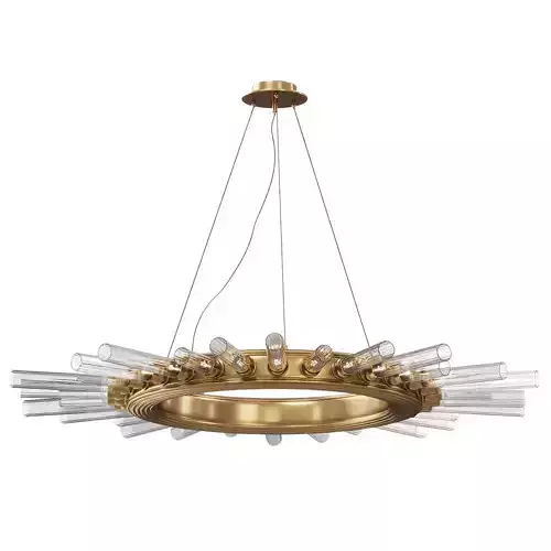 Chandelier Art Deco Sun Light  3D model