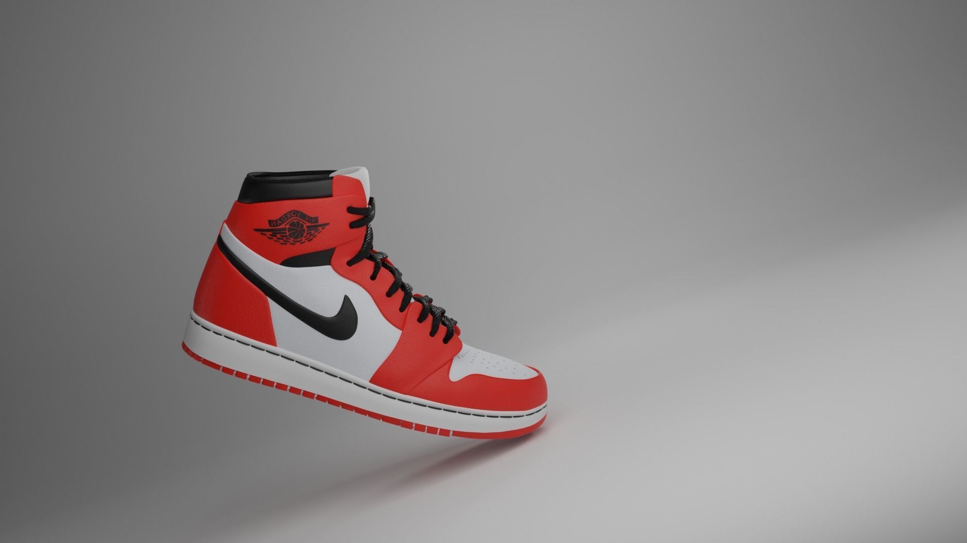 Nike AIR jORDANS Free 3D model_4