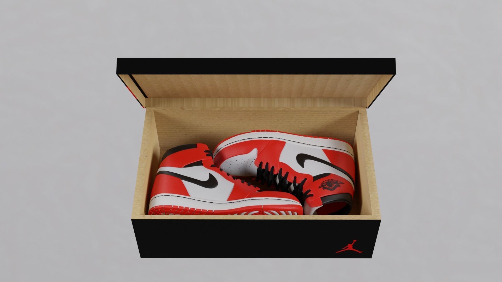 Nike AIR jORDANS Free 3D model_2