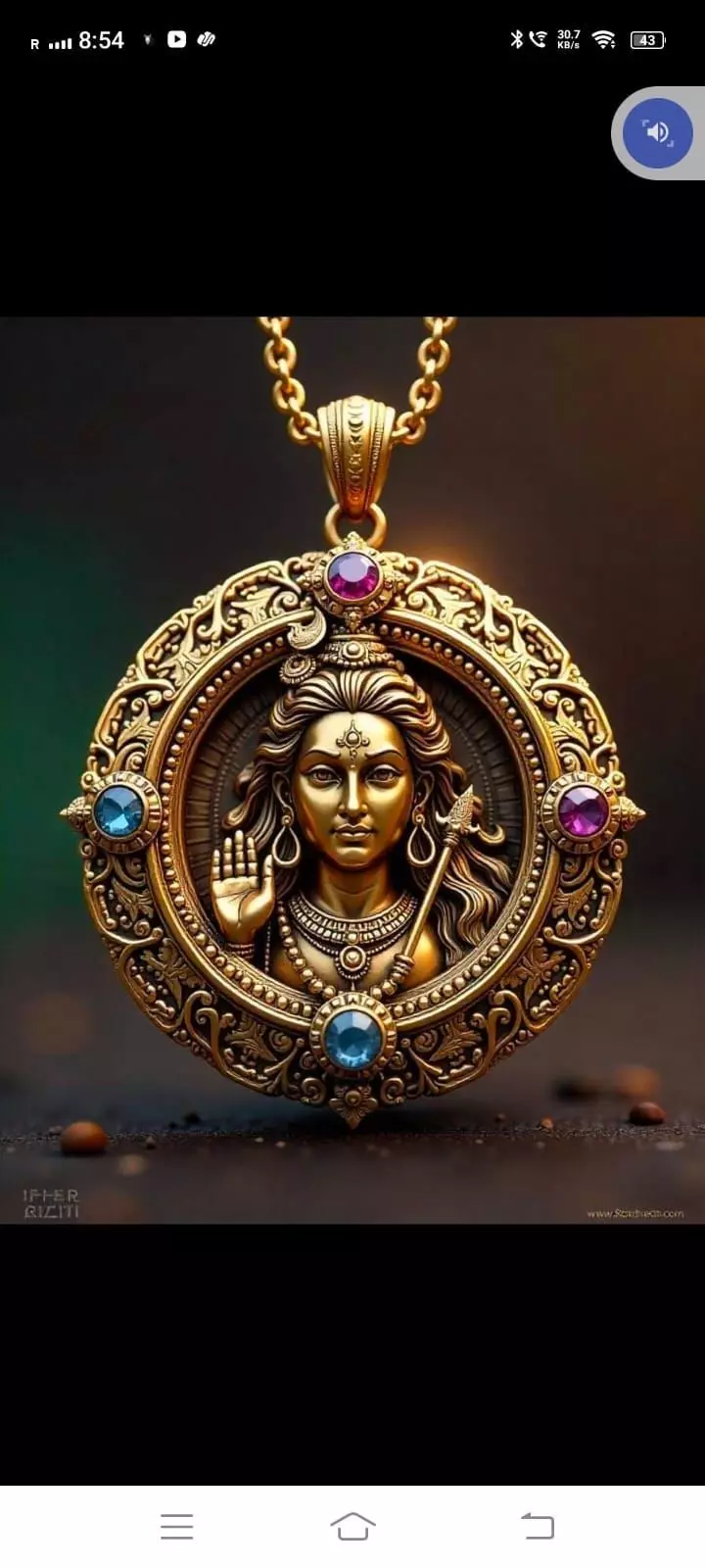 shive  3d model  pandent new  3D print model_0