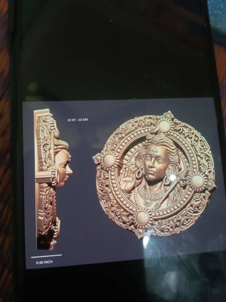 shive  3d model  pandent new  3D print model_1