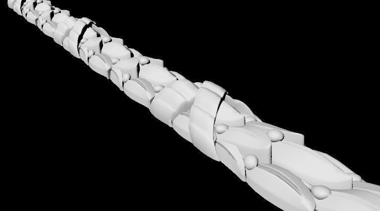 Decor for furniture 3D model_4