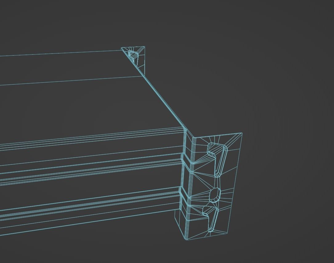  storage shelf storage rack warehouse kits Low-poly 3D model_17